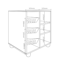 FRUTERO DELOS ALFA 70 CM BLANCO - Casa Zeila