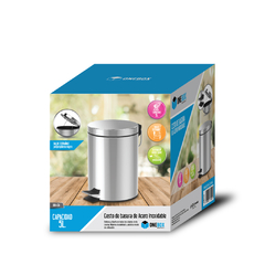 CESTO DE BASURA ONEBOX ACERO INOXIDABLE 5 L