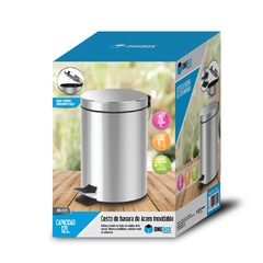 CESTO DE BASURA ONEBOX ACERO INOXIDABLE 12 L
