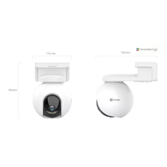CÁMARA EZVIZ WIFI CB8 2K 360 BATERIA MICRSD SIRENA EXTERIOIR AUDIO - comprar online