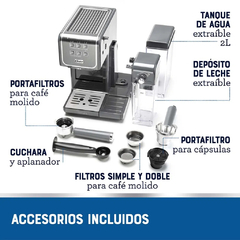 CAFETERA OSTER PRIMALATTE TOUCH NEGRA BVSTEM6801M - comprar online
