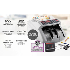 CONTADORA DE BILLETES GADNIC PROFESIONAL 1000BIL/MIN HOMOLOGADA - comprar online