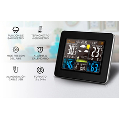 ESTACION METEREOLOGICA GADNIC CON SENSOR EXTERIOR INALAMBRICO - comprar online