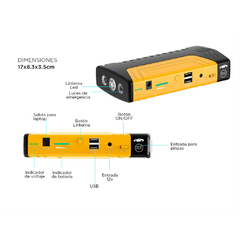 ARRANCADOR GADNIC PARA AUTO MOTO POWERBANK 12000mAh - tienda online