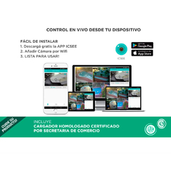 Imagen de CAMARA DE SEGURIDAD GADNIC WIFI CON PANEL SOLAR A BATERIA