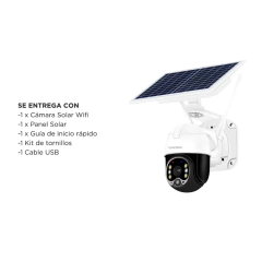 CAMARA DE SEGURIDAD GADNIC WIFI CON PANEL SOLAR A BATERIA