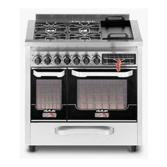 COCINA USMAN DOBLE HORNO CARLIPLANCHA PUERTA VIDRIO