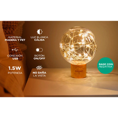 LAMPARA VELADOR GADNIC TWINKLE CONEXION USB - comprar online