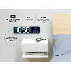 DESPERTADOR LED INTELIGENTE GADNIC 40 TONOS MUSICALES - tienda online