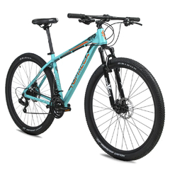 BICICLETA TOP MEGA MTB SUNSHINE RODADO 29 TALLE L CELESTE NARANJA - comprar online