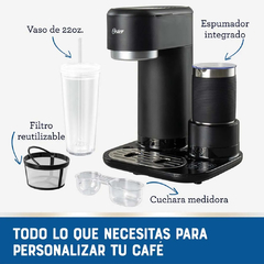 Imagen de CAFETERA OSTER LATTE CON ESPUMADOR BVSTDC02B