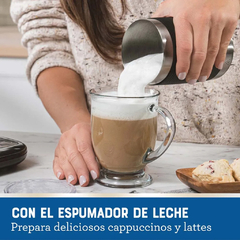 CAFETERA OSTER LATTE CON ESPUMADOR BVSTDC02B - tienda online