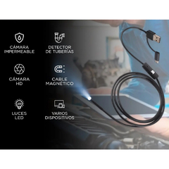 CAMARA BOROSCOPICA GADNIC PARA CELULAR IMPERMEABLE 3.5M DE CABLE - comprar online