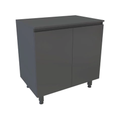 BAJO MESADA DELOS 80 CM GRIS SOMBRA CON TAPA