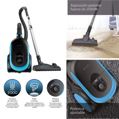 ASPIRADORA SMART TEK 2000W CICLONICA SIN BOLSA en internet