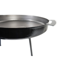 DISCO TROMEN ACERO CON TAPA Y PATAS 42 CM - Casa Zeila