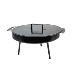 DISCO TROMEN ACERO CON TAPA Y PATAS 42 CM
