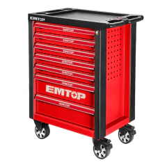 CARRO CON HERRAMIENTAS EMTOP 7 CAJONES 328 PIEZAS - comprar online