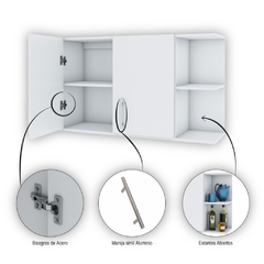 ALACENA FUNCIONAL 100 CM 2 PUERTAS - tienda online
