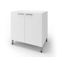 BAJO MESADA 2 PUERTAS 80 CM BLANCO EDGE