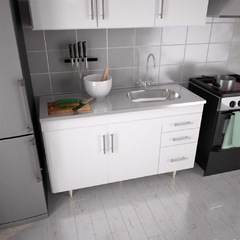 MESADA ACERO INOXIDABLE 120 CM REVERSIBLE - comprar online