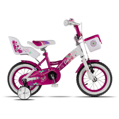 BICICLETA AURORA FLOWER RODADO 12