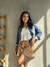 Short c/Vuelo Luna Print Mostaza - comprar online