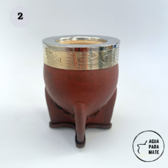 MATE IMPERIAL PREMIUM con virola de ALPACA (apto grabado) - Comprá Mates Artesanales - Agua para Mate