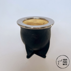Mate Camionero con virola de Acero (apto grabado) - comprar online