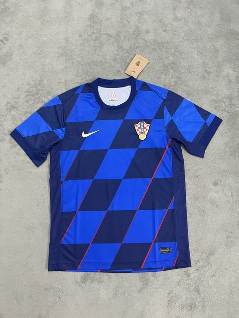 Camisa Seleção Croácia II 2024/2025 Azul e Azul Marinho