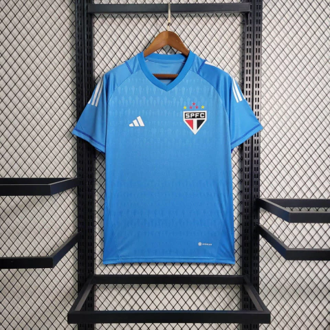 Camisa De Goleiro São Paulo 23/24 Azul Celeste e Branca