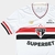 Camisa branca e vermelha do São Paulo FC 2025/2026, com detalhes em preto e logo da New Balance.