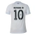 Camisa branca e cinza do Santos FC, com o nome "NEYMAR JR" e o número 10 nas costas.