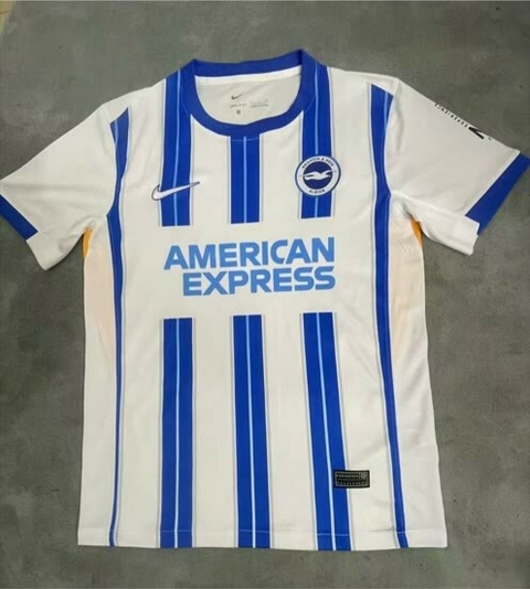Camisa Brighton & Hove Albion Home 24/25 Branca e Azul