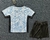 Conjunto Infantil Seleção Portugal 24/25 Branca e Preta