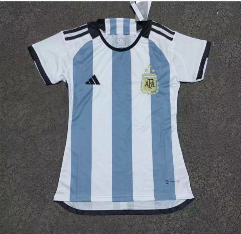 Camisa Seleção Argentina I 22/23 Feminina - Branca e Azul