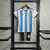 Conjunto Infantil Seleção Argentina Home 23/24 Branca e Azul