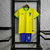 Conjunto Infantil Seleção Brasil I 23/24 Amarela e Verde