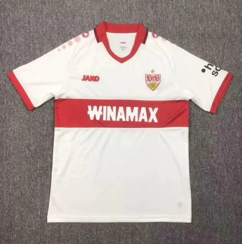 Camisa VfB Stuttgart I 24/25 Branca e Vermelha