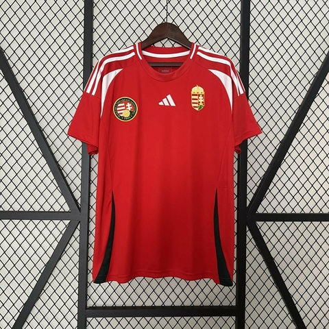 Camisa Seleção Hungria Home 24/25 Vermelha e Branca