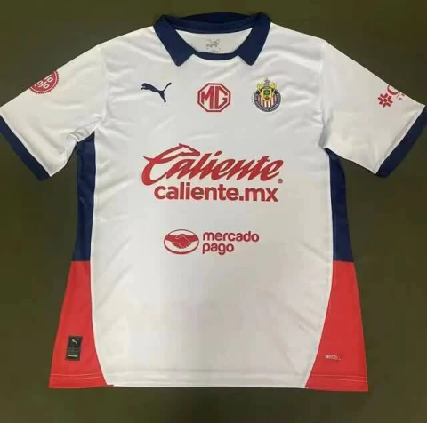 Camisa Chivas Guadalajara II 2024/2025 Branca e Azul Marinho