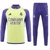 Conjunto De Treino Real Madrid 24/25 Manga Longa - Verde Claro e Roxa