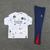 Conjunto Do Psg 24/25 Branca e Azul Marinho - Manga Longa