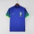 Camisa Reserva Da Seleção Brasil 22/23 Azul e Verde - Copa do Mundo