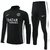 Conjunto De Treino Psg Preta e Branca 2023/2024 Manga Longa