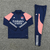 Conjunto De Treino Lyon 2023/2024 Manga Longa - Azul Marinho e Rosa