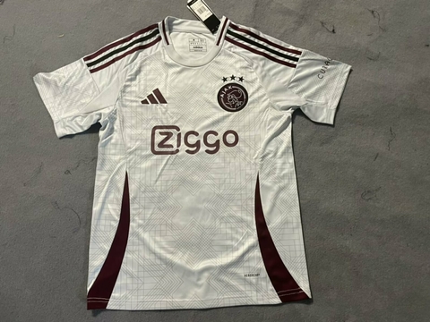 Camisa Ajax III 2024/2025 Cinza e Bordô