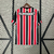 Camisa São Paulo II Com Patrocínio 2024/2025 Patch Libertadores - Vermelha e Preta - FUTBOYMARCA 