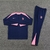 Conjunto Atlético De Madrid 24/25 Manga Longa - Azul Marinho e Rosa