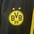 Jaqueta Corta-vento Borussia Dortmund 24/25 Preta e Amarela - FUTBOYMARCA 